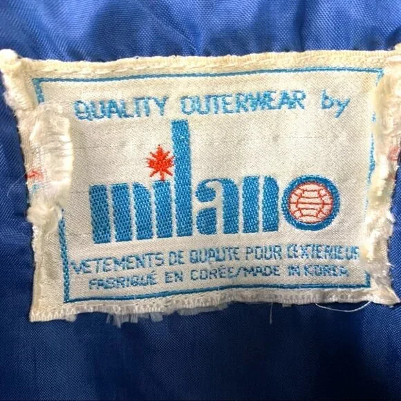 VINTAGE BLUE WATERPROOF RAIN SPRING SUMMER JACKET  UNISEX MEN WOMEN SIZE … - Picture 4 of 11